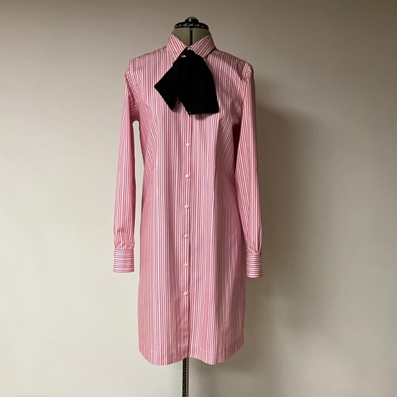 Old money timeless striped shirt dress by Brooks Brothers 100% cotton size 8 - Picture 7 of 11